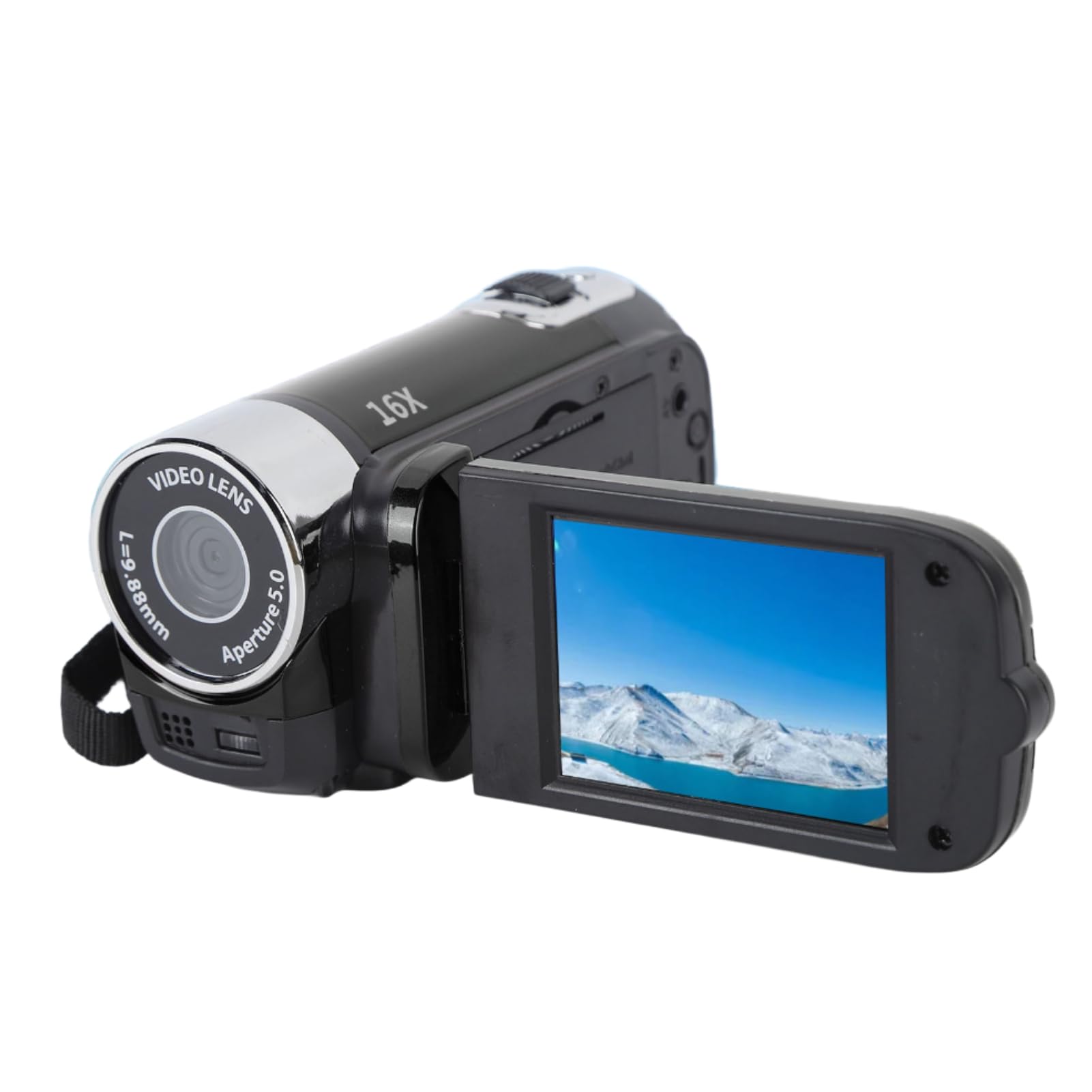 Annadue Video Camera Camcorder, 1080P 16MP HD Digital Camera Recorder with 2.7in TFT Rotatable Screen, 16X Digital Zoom, DV Camera with USB Cable (Black)