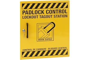 Windy City Cabinet Lockout Tagout Kit, Padlock Control Center for Safe Padlock Storage, Medium