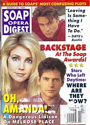 Heather Locklear & Thomas Calabro (Melrose Place) l Patrick Muldoon l A Guide to Soaps' Most Confusing Plots - March 28, 1995 Soap Opera Digest Magazine