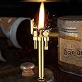 Laicengo Vintage Trench Lighter Kerosene Copper Lighter, Windproof Brass Lighter for Men Dad Husband (Fuel Not Included)