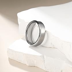 King Will 6mm Tungsten Carbide Wedding Ring Brushed