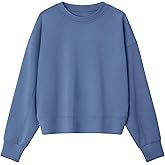 G4Free Smoofit Modal Soft Women's Sweatshirts Long Sleeve Crewneck Pullover Loose Fit Casual Tops