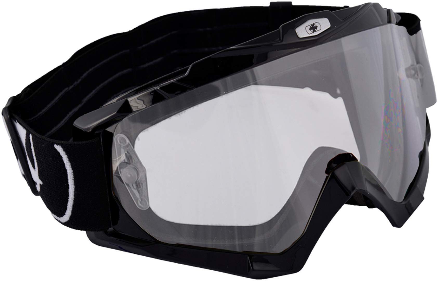 Oxford Assault Pro Adult Motorcross Goggles Gloss Black OX200 One Size