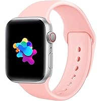 Compatible with Apple Watch 38mm 40mm 42mm 44mm, Soft Women Band Girls Strap Silicone for iWatch Series 6/SE/5/4/3/2/1…