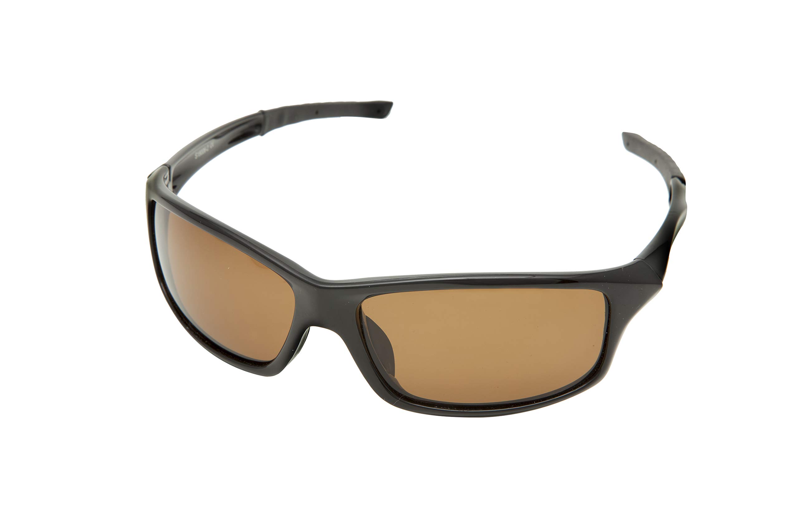 Snowbee Unisex Prestige Streamfisher Sunglasses, Gloss Black/Amber, One Size