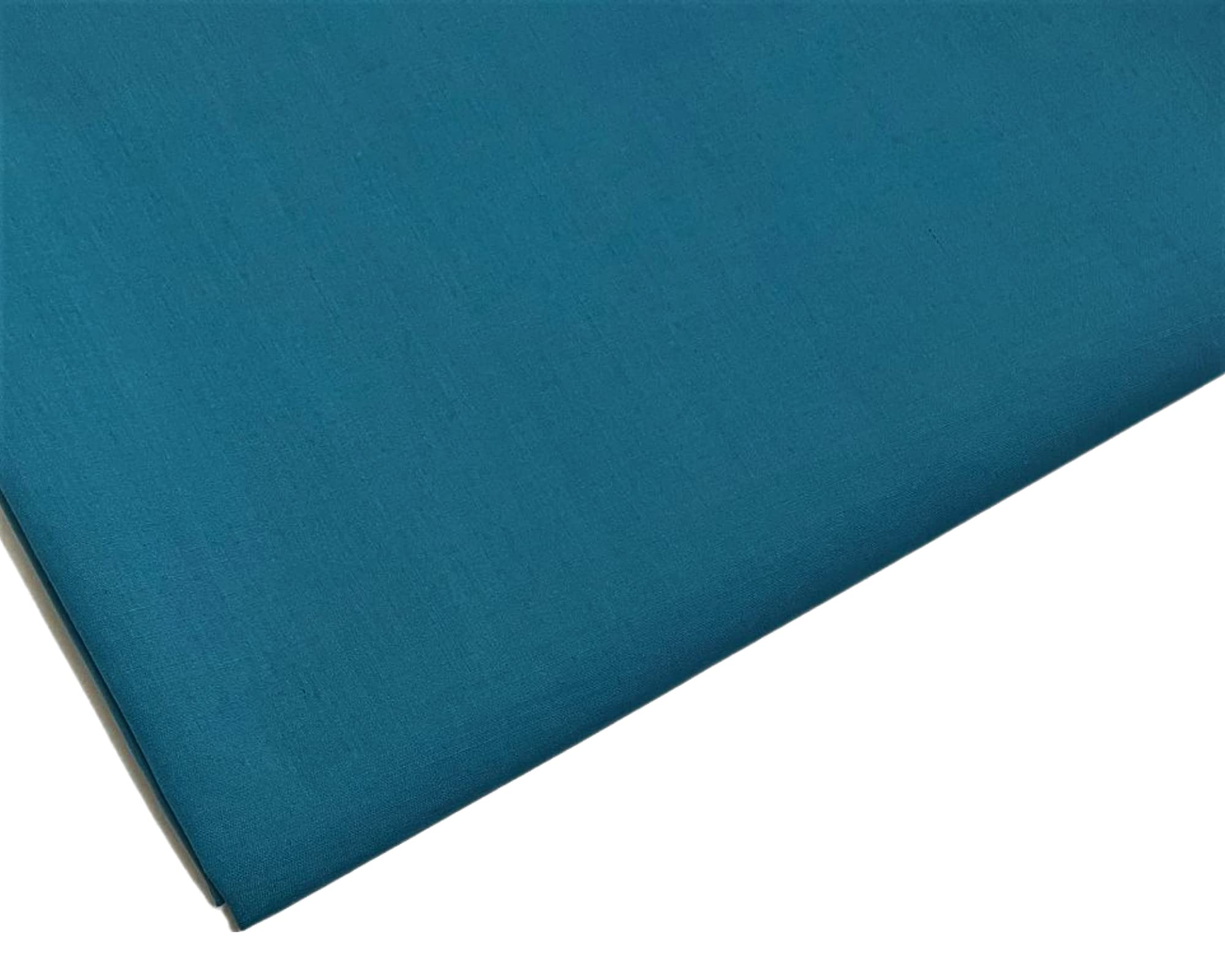 Plain Turquoise Polycotton Fabric - 45 inch / 112 cm Wide - 40+ Colours (Turquoise, 3 METRE)