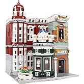 General Jim's Street View Vintage Antique Shop Modular City Building Block Set, 3,037 Pieces with Light Kit, European Town Architecture Display Model Toys &amp; Bricks | GJ ACS