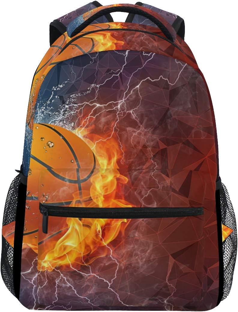 School Backpacks Sports Basketball Student Backpack Big for Girls Kids Elementary School Shoulder Bag Bookbag