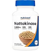 Nutricost Nattokinase 2,000FU, 120 Capsules - Gluten Free, Non-GMO, Vegetarian Friendly