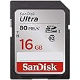 SanDisk Ultra 16GB Class 10 SDHC UHS-I Memory Card up to 80MB/s (SDSDUNC-016G-GN6IN)