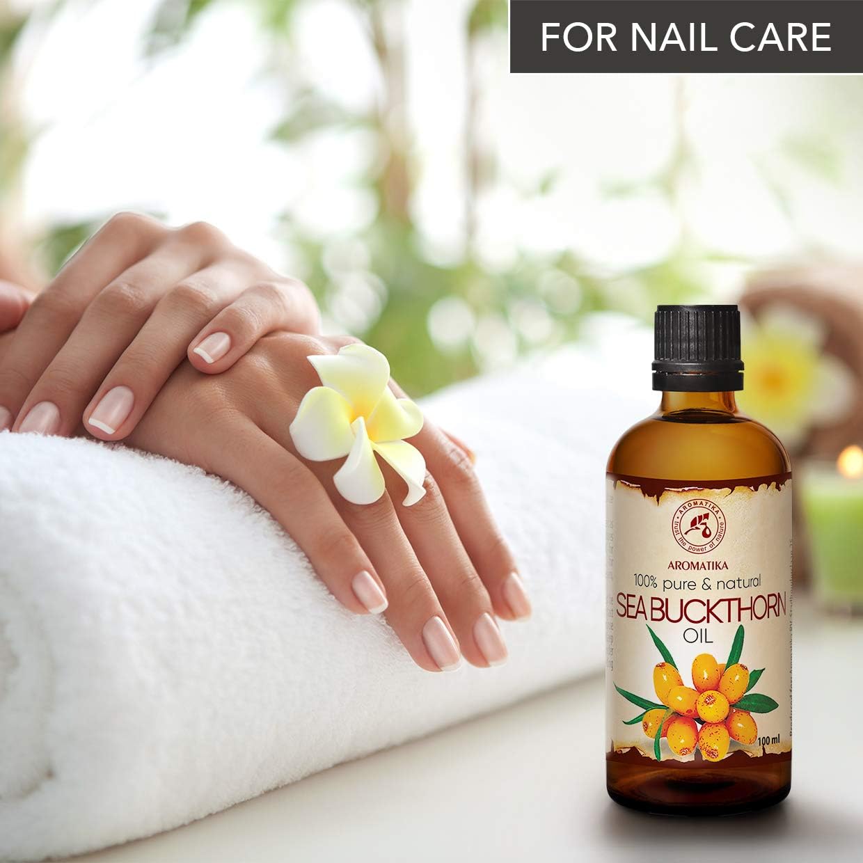 Sea Buckthorn Fruit Oil 200ml, Cold Pressed, Unrefined, 100% Pure & Natural, Hippophae Rhamnoides Oil, Best for Hair, Body - Image 5