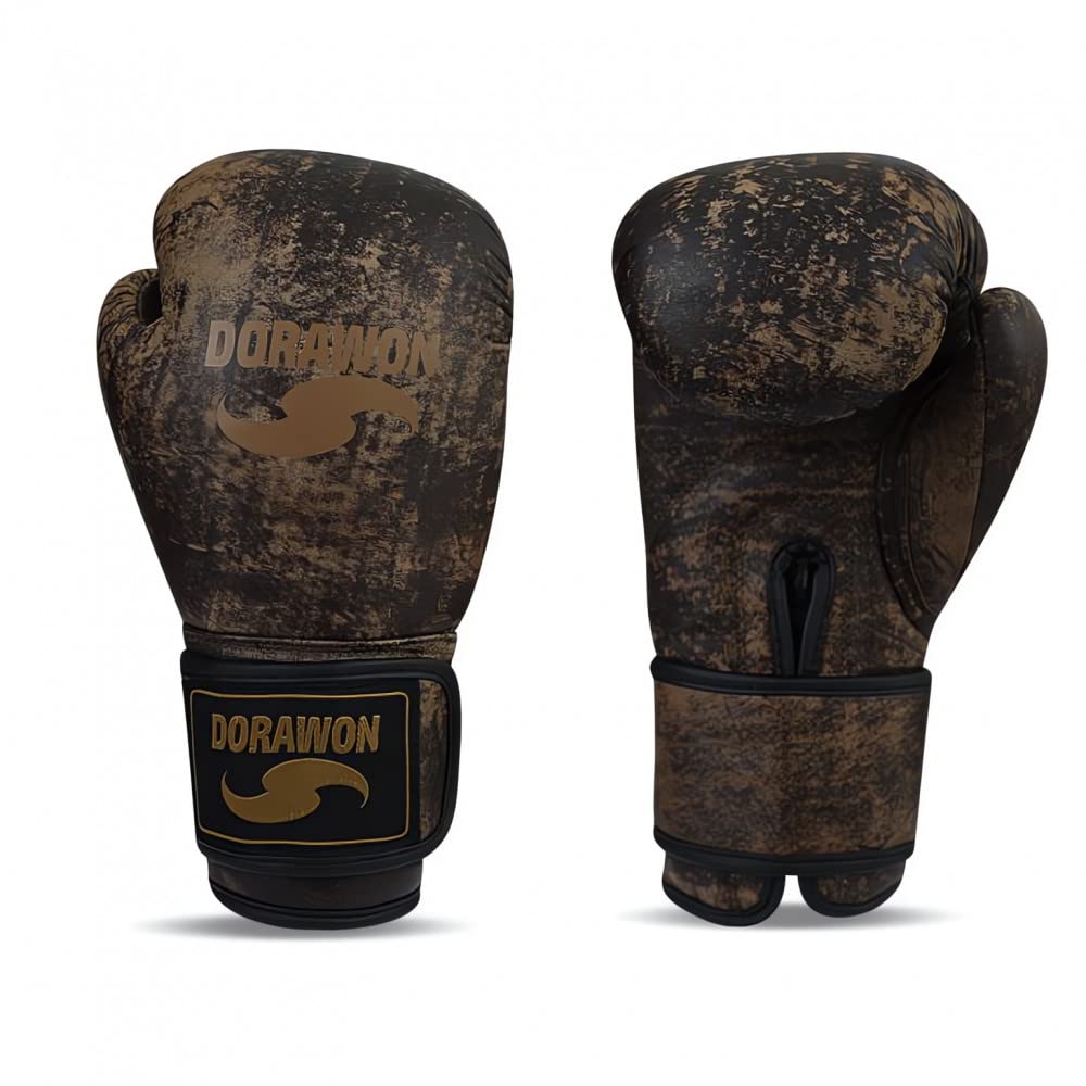 Dorawon, Vintage Competition Leather Boxing Gloves, Brown