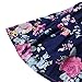 YJ.GWL Girls Dress Denim Floral Skirt with Rose Girls Clothes Kids Skirt
