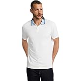 EXPRESS Men’s Everyday Performance Polo – Short Sleeve Quick-Dry Stretch Fabric with Color-Block Collar