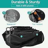 Ostlttyn Large Garden Chair Storage Bag 105x73x28cm Heavy Duty Black view 3