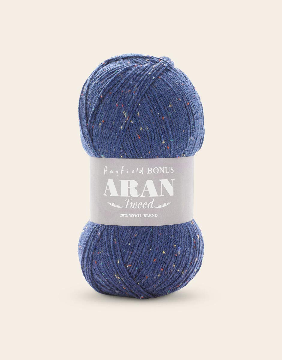 Sirdar Hayfield Bonus Aran Tweed, Colour Pop Blue (732), 400g โ image 1