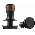MHW-3BOMBER 51mm Espresso Coffee Tamper with Three Spring Loaded Calibrated Espresso Tamper 30lbs Espresso Hand Tamper with Sound Feedback Titanium Coating Black T6178T-OS