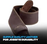 OX Pro 3 inch Tool Belt Oil-Tanned Leather Size Small Medium Blue view 2