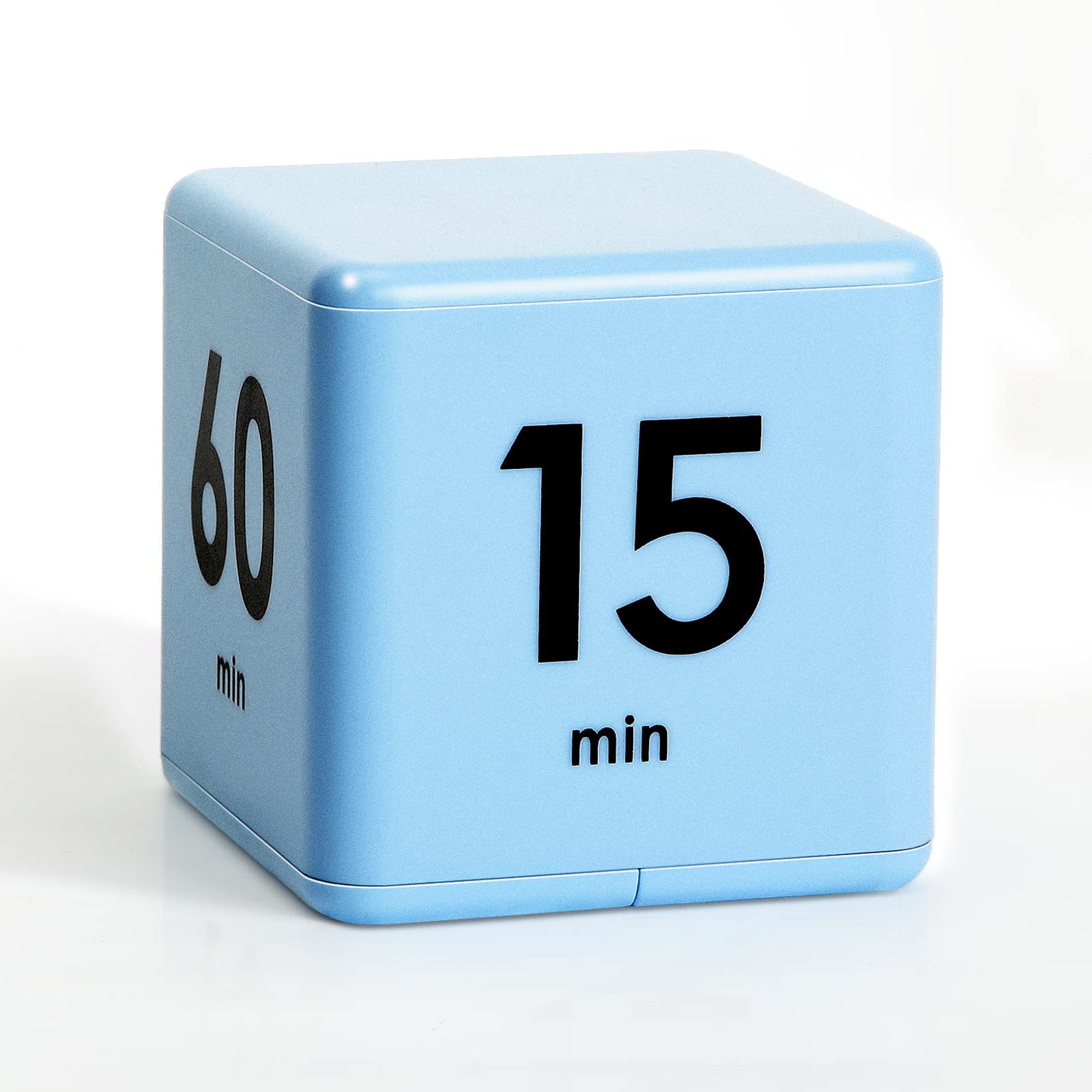 Photo 1 of Weewooday Cube Timer, Gravity Sensor Flip Timer for ADHD Productivity, Classroom Kitchen Study Workout Cooking Desk Timers for Time Management, 15 20 30 60 Minutes Countdown Tool(Blue)