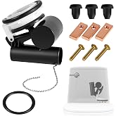 047107-0070A Toilet Flush Valve Assembly, Fits for One Piece Toilets | Compatible with American Standard 3161-Serie, Roma II, Plaza/Ellisse one-piece toilets, Toilet Flush Valve Flapper Repair Kit