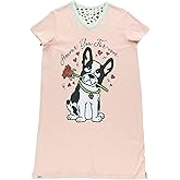 Lazy One Women's Nightgown, Funny V-Neck Sleep Shirt for Women, Novelty Pajama Tees