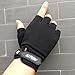 Crytech Workout Glove for Women Men, Breathable Anti-Slip Half Finger Sport Gloves Fingerless Training Gloves with Wrist Support for Fitness Gym Exercise Weight Lifting Cycling (X-Large, Black)thumb 2