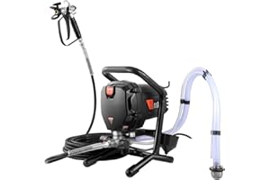 VEVOR Stand Airless Paint Sprayer, 750W 3000PSI High Efficiency Handheld Electric Airless Sprayer, Fine and Even Painting Effect, Paint Sprayers for Home Interior and Exterior Furniture and Fences