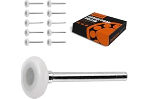 OZHOMY 10pcs Garage Door Rollers 2" Ultra Quiet Sealed Nylon Door Rollers 6200ZZ Bearing Door Rollers Wheel and 4" stem Rotat