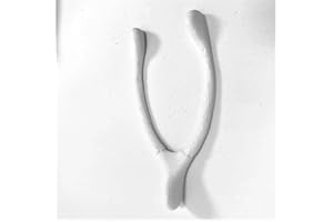 3D Cabin Fake Christmas Wish Bone : Vegan and Vegetarian Friendly (Pack of Three) White