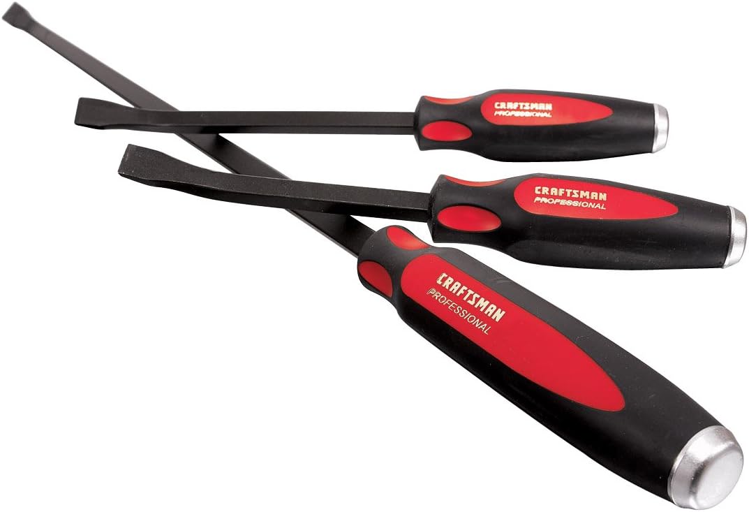 Craftsman 943288 Professional Curved Blade Pry Bar Set, 3Piece