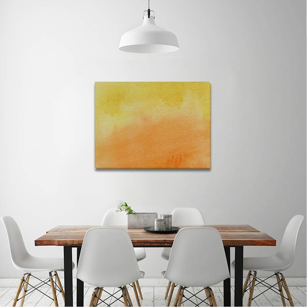 Amazon.com: Canvas Prints Framed Wall ArtAbstract Yellow Orange for