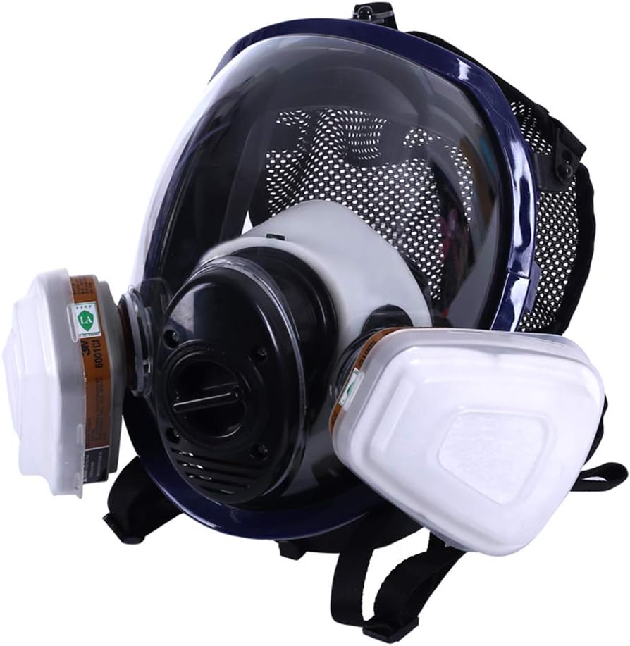Bogji Facepiece Respirator Kits 6800 Full Face Mask For Painting Spraying Gas Pesticide Chemical Fire Protection