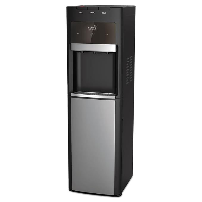 Oasis 504935C Mirage Floorstand Convertible Hot N Cold Water Cooler, 13