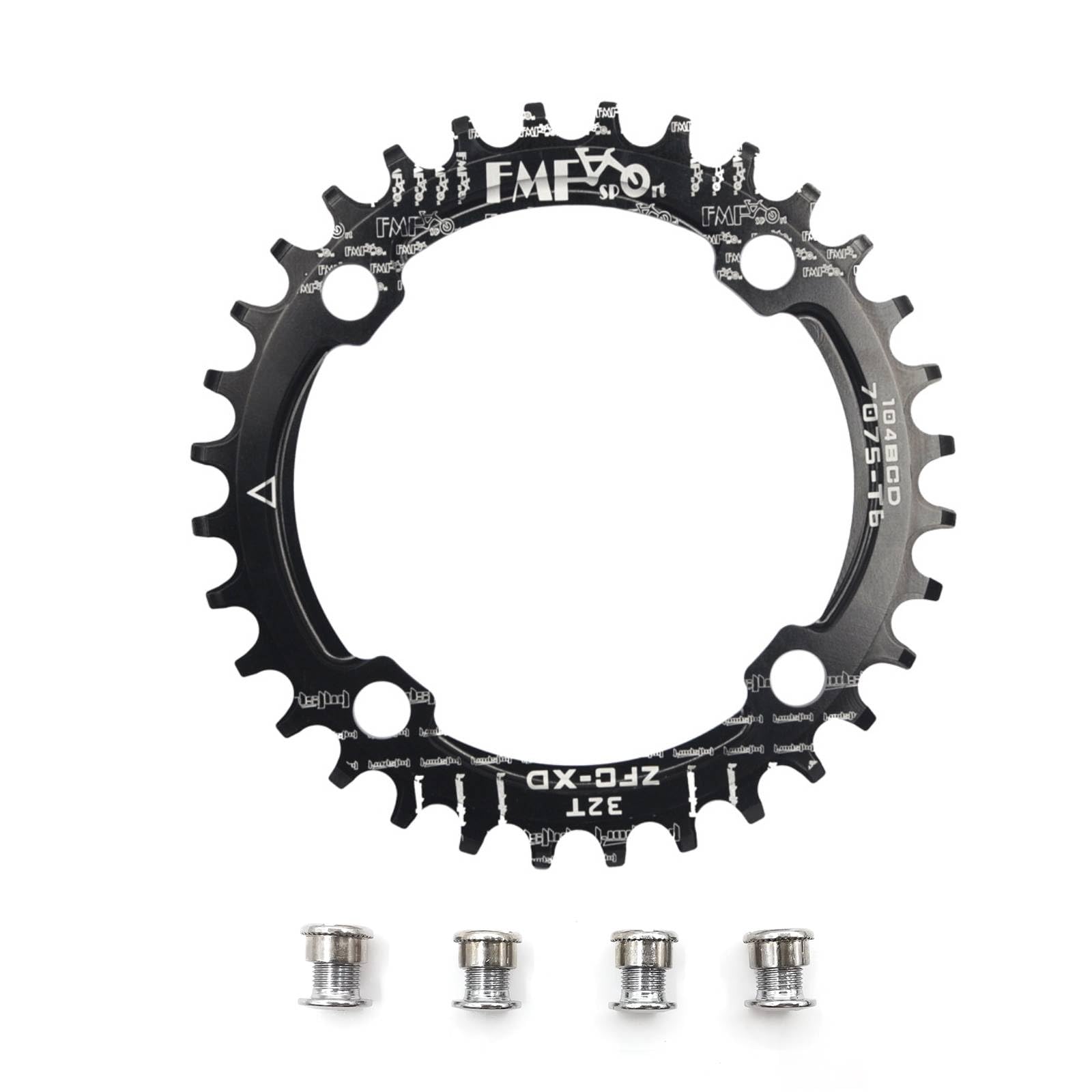 UPANBIKE Bike Narrow Wide Chainring 104 BCD Round Shape Single Chain Ring 32T 34T 36T 38T
