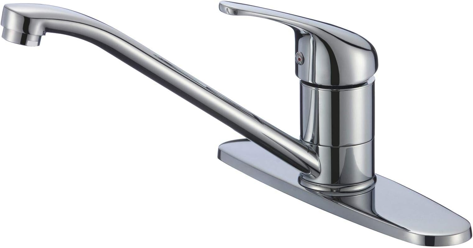 CRACCO SPA Classic Single Handle Kitchen Faucet Brushed Nickel
