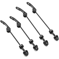 2 Pair Quick Release Bicycle Skewer, Road Mountain Bike Front and Rear Axle Hollow Shaft Set