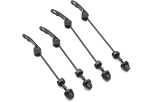 2 Pair Quick Release Bicycle Skewer, Road Mountain Bike Front and Rear Axle Hollow Shaft Set