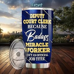 MONIZILUCKY Deputy Court Clerk Tumbler Stainless