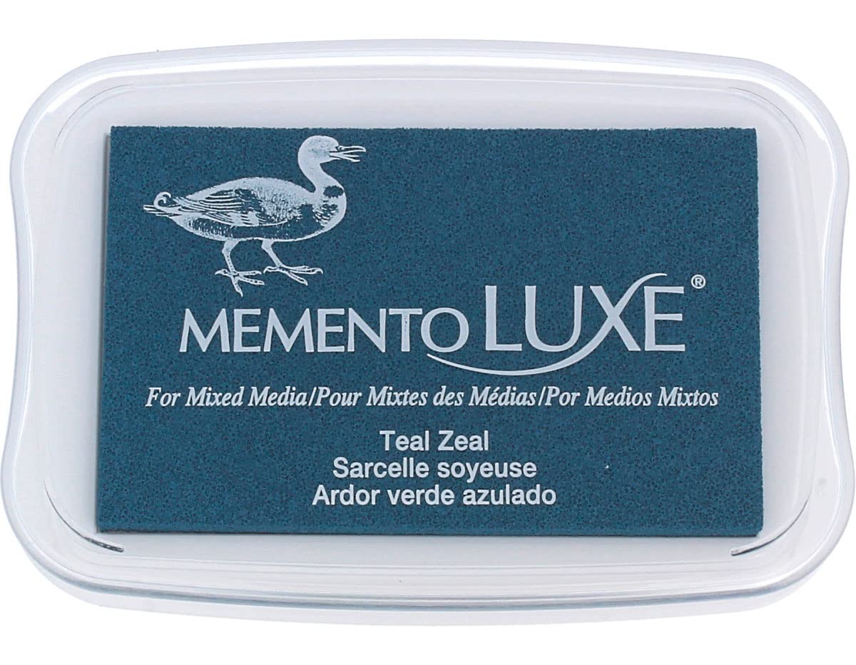 Tsukineko Memento Luxe Mixed Media Ink Pad -Teal Zeal