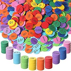 Place Value Disks 10 Values Decimals to Whole