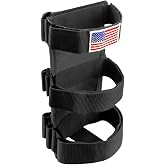 Ohleats Roll Bar Fire Extinguisher Holder, Adjustable Fire Extinguisher Mount Strap with American Flag Pattern, Car Accessories Fixed Belt for Wrangler JK JKU TJ CJ Gladiator (Black)