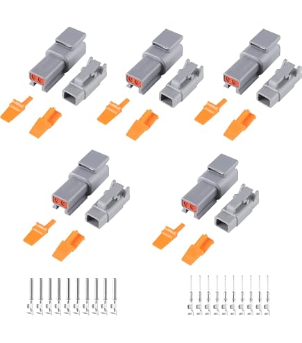 Kit Connecteur Deutsch DTM 4 Broches étanche - DTM04-4P / DTM06-4S - Neuf