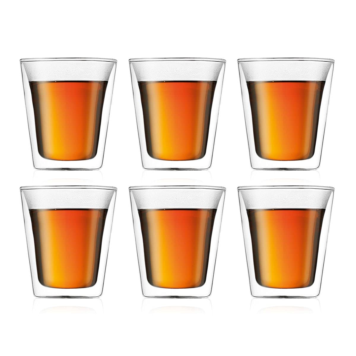 BODUM 6-Piece Medium Glass Canteen Double Wall