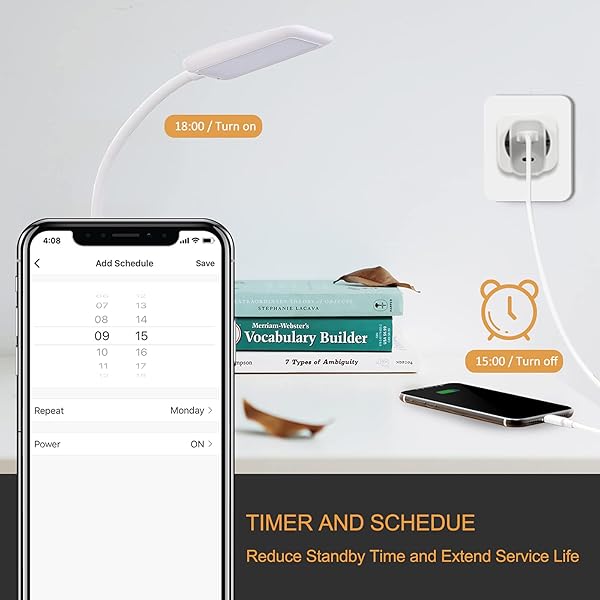 MULS Enchufe inteligente WiFi con interruptor inalmbricoFunciona con Alexa Google Home control de voz y grupo horario y temporizador enchufe inteligente de monitoreo de energa