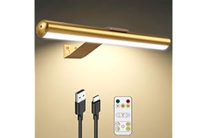 ARIXINKS Picture Light for Art with Remote Control, Wireless Painting Light 6000mAh Battery Rechargeable,Wall Picture Light with 3 Lighting,Full Metal Led Painting Light for Gallery 400Lumen Super Bright