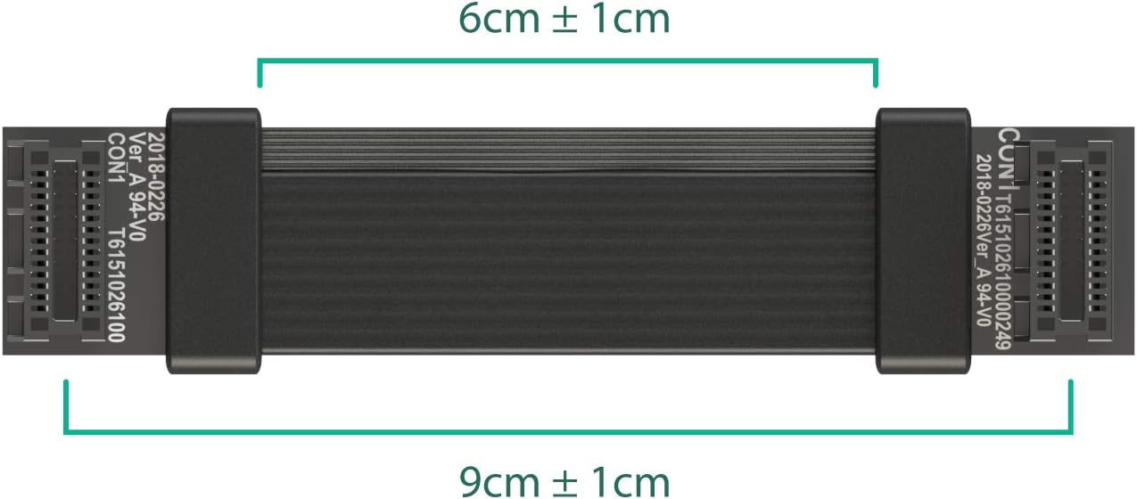 LINKUP - Flexible SLI Bridge GPU Cable Extreme High-Speed Technology Premium Shielding 85 ohm Design for NVIDIA GPUs Graphic Cards┃NOT compatible with AMD or RTX 2000/3000 GPU - [10 cm