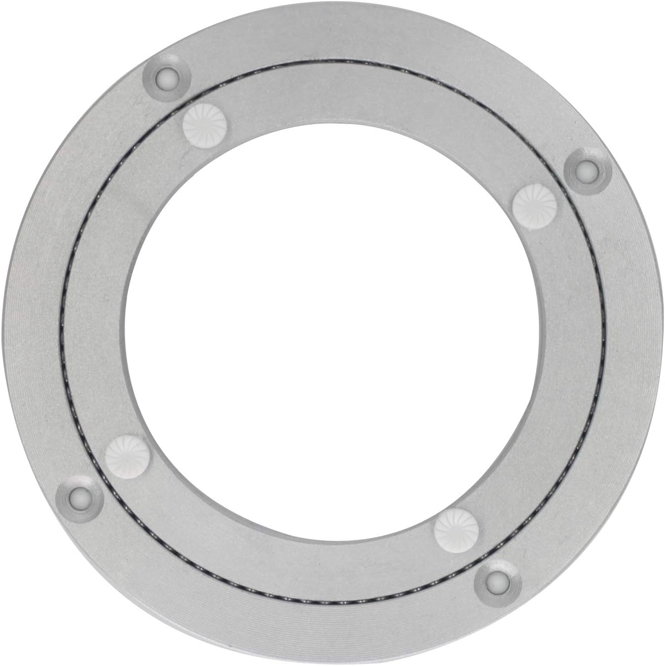 Tuggui Turntable Rotating Bearing for Dining Table (6 Inch), Silver, 6 inches