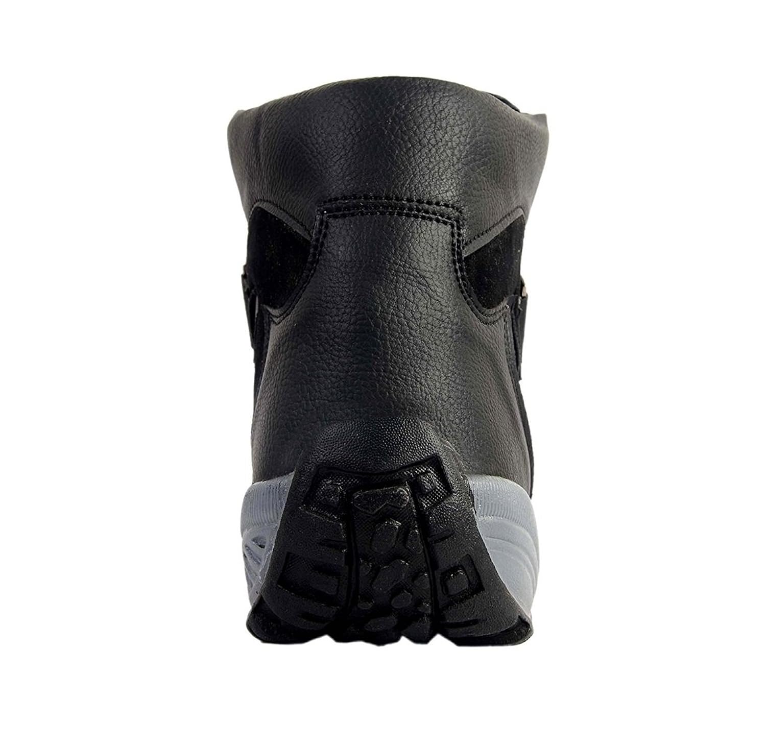 axonza men's black synthetic leather shoes