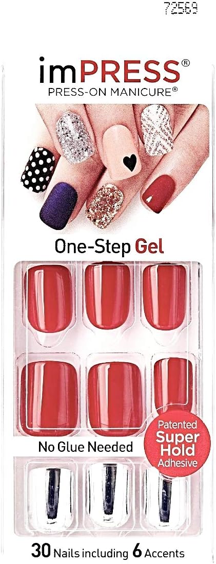 Kiss imPress Short Length Press-On Nails 72569 Swept Away
