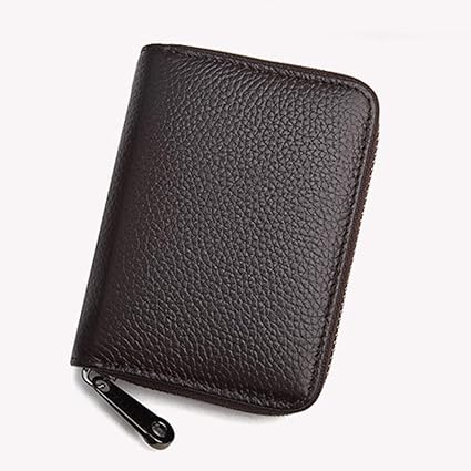 Amazon Co Jp カードケース 大容量 カード入れ 革 レザー 磁気防止 じゃばら ミニ財布 メンズ レディース ブラウン 文房具 オフィス用品